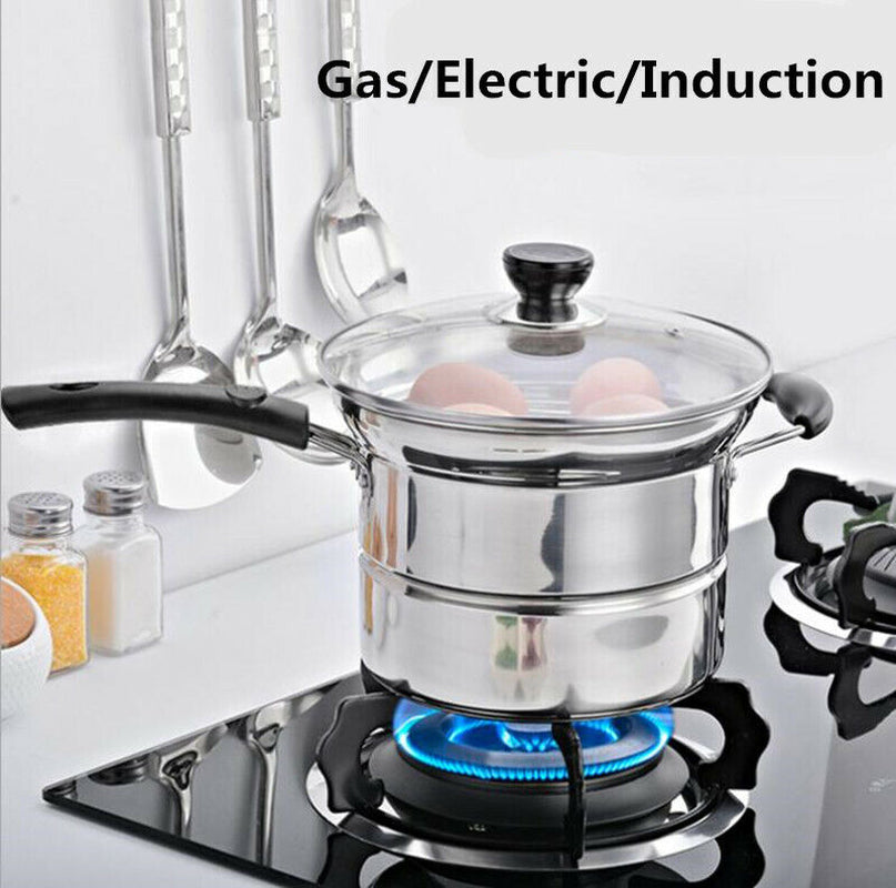 4PCS/SET STAINLESS STEEL CHIP PAN CHIPPAN FRYER POT with LID & BASKET