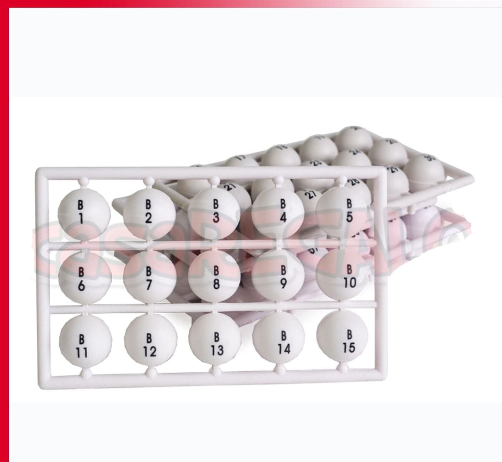 Wire Metal Cage Bingo Game Set 75 Balls Machine Rotary 18 Cards 150 Markers