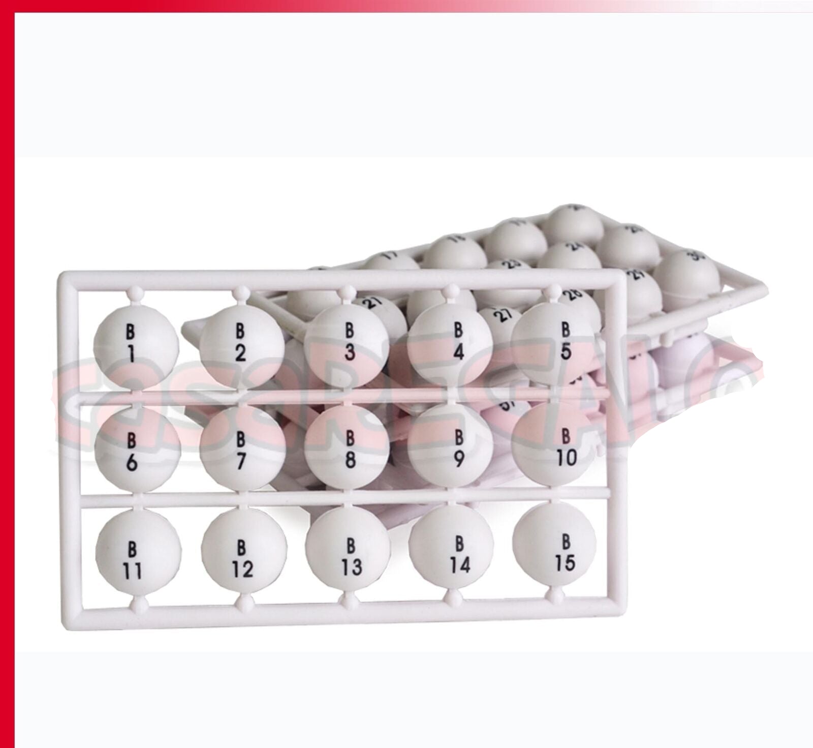 Wire Metal Cage Bingo Game Set 75 Balls Machine Rotary 18 Cards 150 Markers