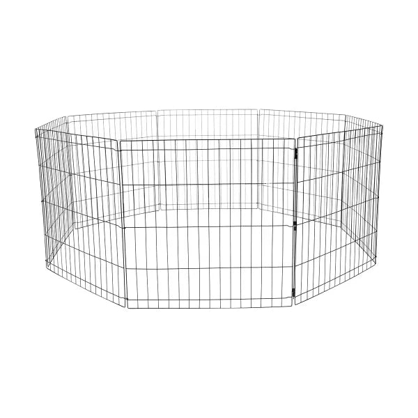New Pet Dog Playpen Enclosure Cage 8 Panel Puppy Fence Play Pen Foldable Metal