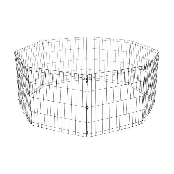 New Pet Dog Playpen Enclosure Cage 8 Panel Puppy Fence Play Pen Foldable Metal