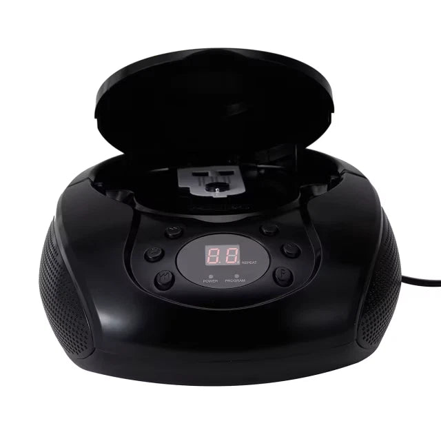 Portable Boombox CD Player AM/FM Stereo Radio Music Display Aux-in AC