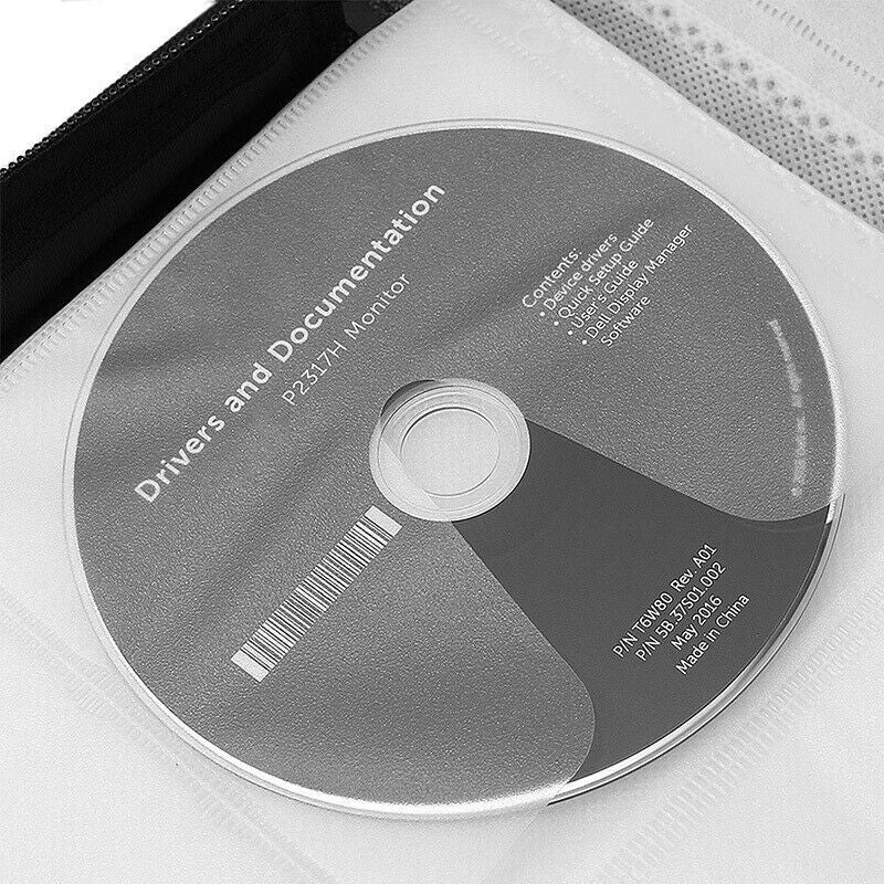 320 Disc CD DVD Case Wallet Storage Holder Album Folder Sleeves Cover Bag Box