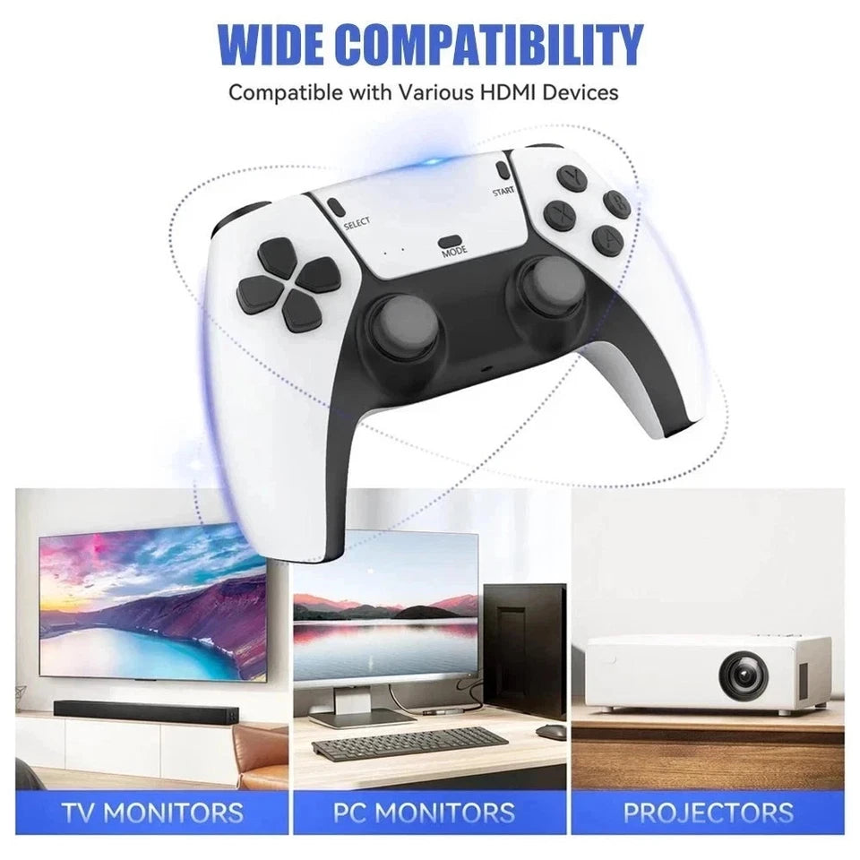 4K HDMI M15 Retro Game Stick Console 30,000+ Games Wireless TV Gaming System 2 Controllers