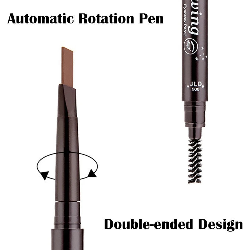 Waterproof Eyebrow Pencil Eye Brow Eyeliner Pen With Brush Makeup Cosmetic Tool