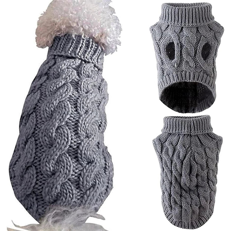 Puppy Dog Jumper Winter Warm Knitted Sweater Pet Clothes Small Dogs Coat Thermal