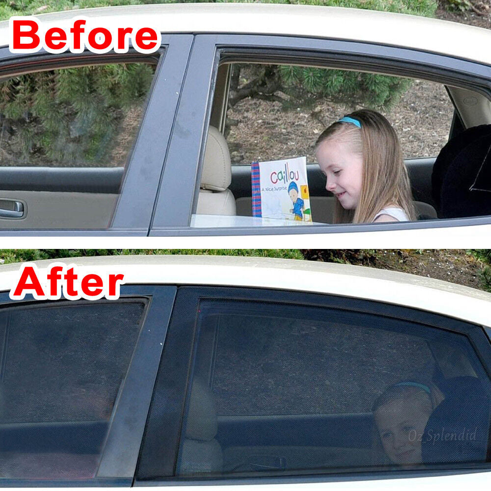 4PCS Universal Sun Shade Rear Side Seat Car Window UV Cover Sock Baby Protection