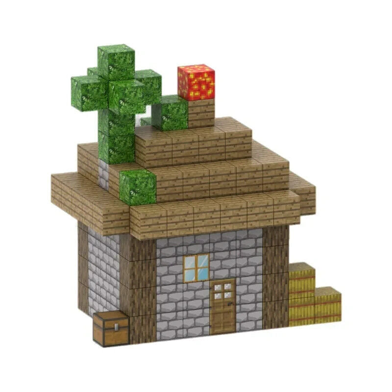 Minecraft Magnetic Building Blocks Set Square Magnet Action Figure Best Kids Toy Gift