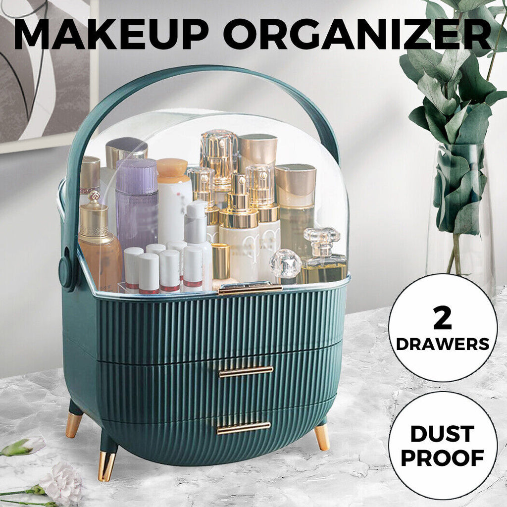 Makeup Case Organiser Cosmetic Carry Storage Box Portable Jewelry Drawer Holder
