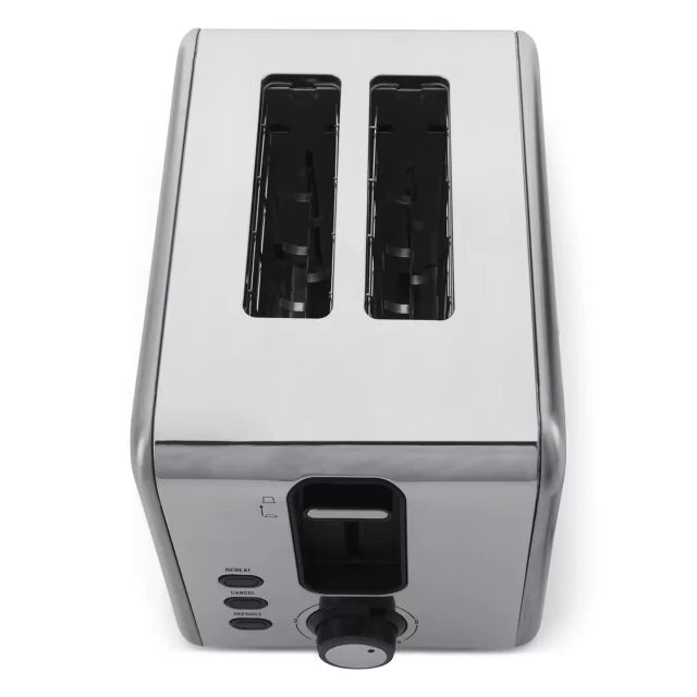 Toaster 2 Slice Electric Stainless Steel with Wide Slots Crumb Tray Toast Slot