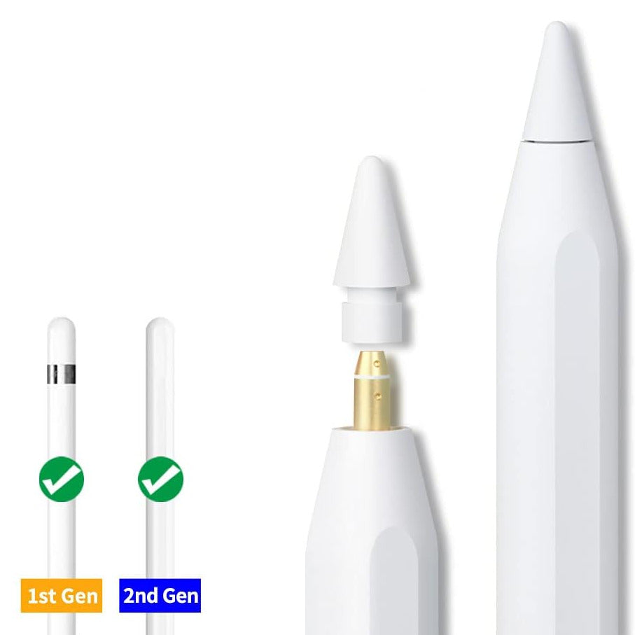 4 Packs Tips Replacement Stylus Pen Nibs Compatible For Apple Pencil 1st Gen 2nd Gen Pen iPad Pro