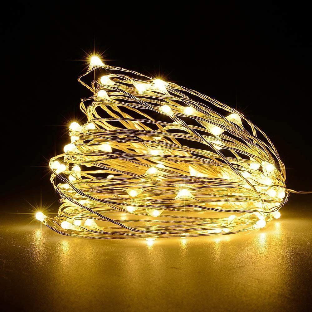 Solar String Fairy Lights Xmas Outdoor Garden Christmas Party Decor Waterproof