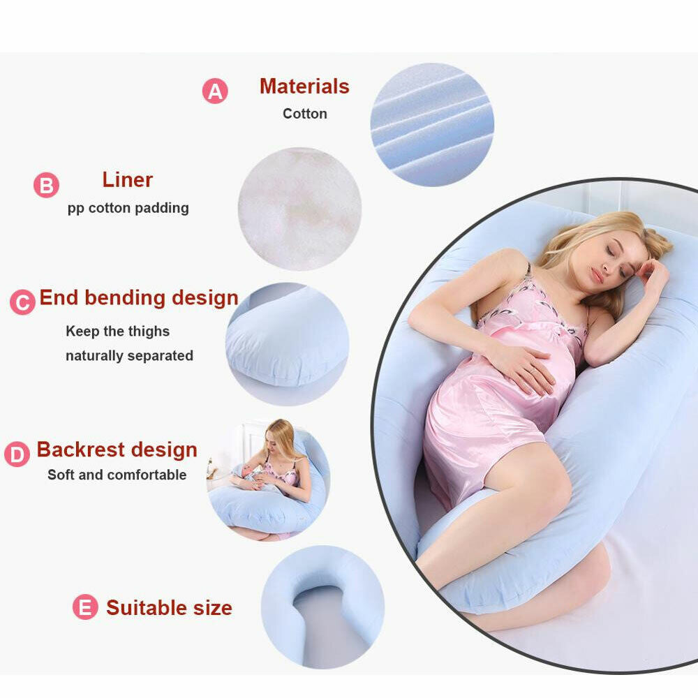 J/U-Shape Maternity Pregnancy Versatile Maternity Pillow Pillow Nursing Sleeping for Body Feeding Support