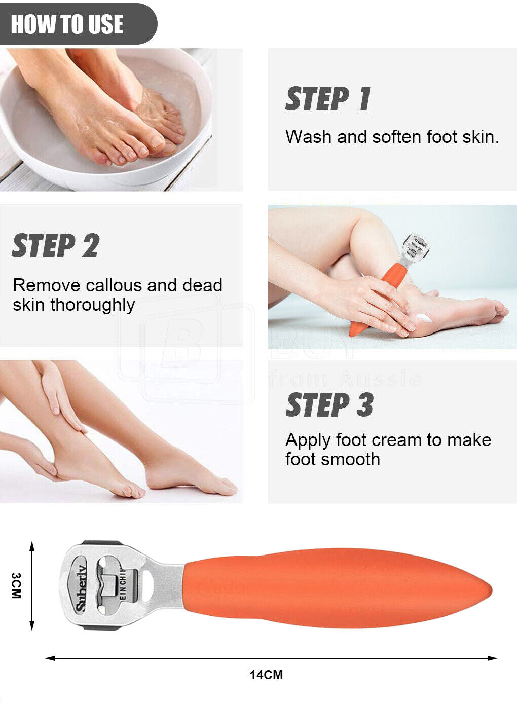 Foot File Scraper Grater Pedicure Rasp Callus Remover Tool Skin Shaver Cutter