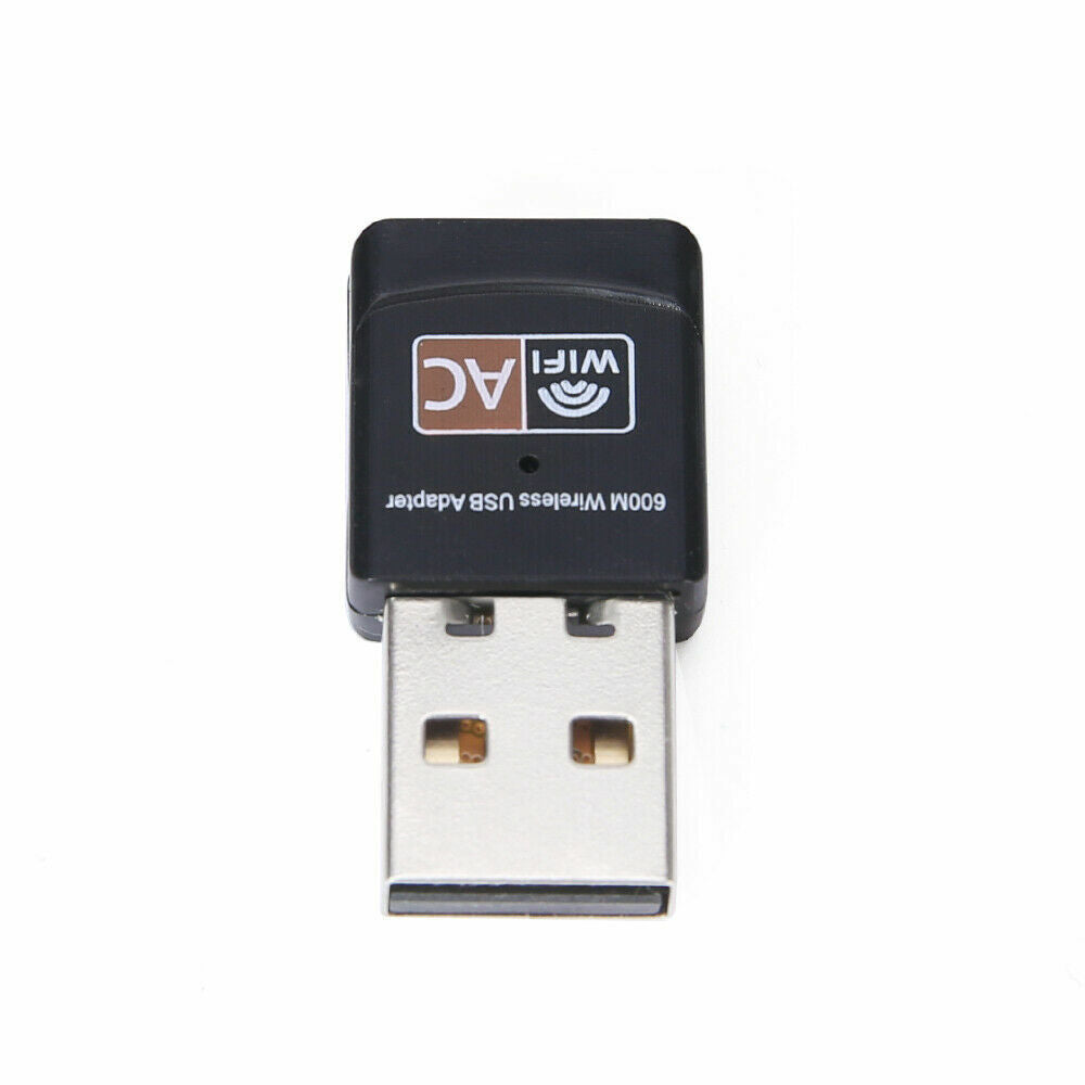 Dual Band 600Mbps USB Wifi Wireless Dongle AC600 Lan Network Receiver USB Adapter 2.4 + 5Ghz