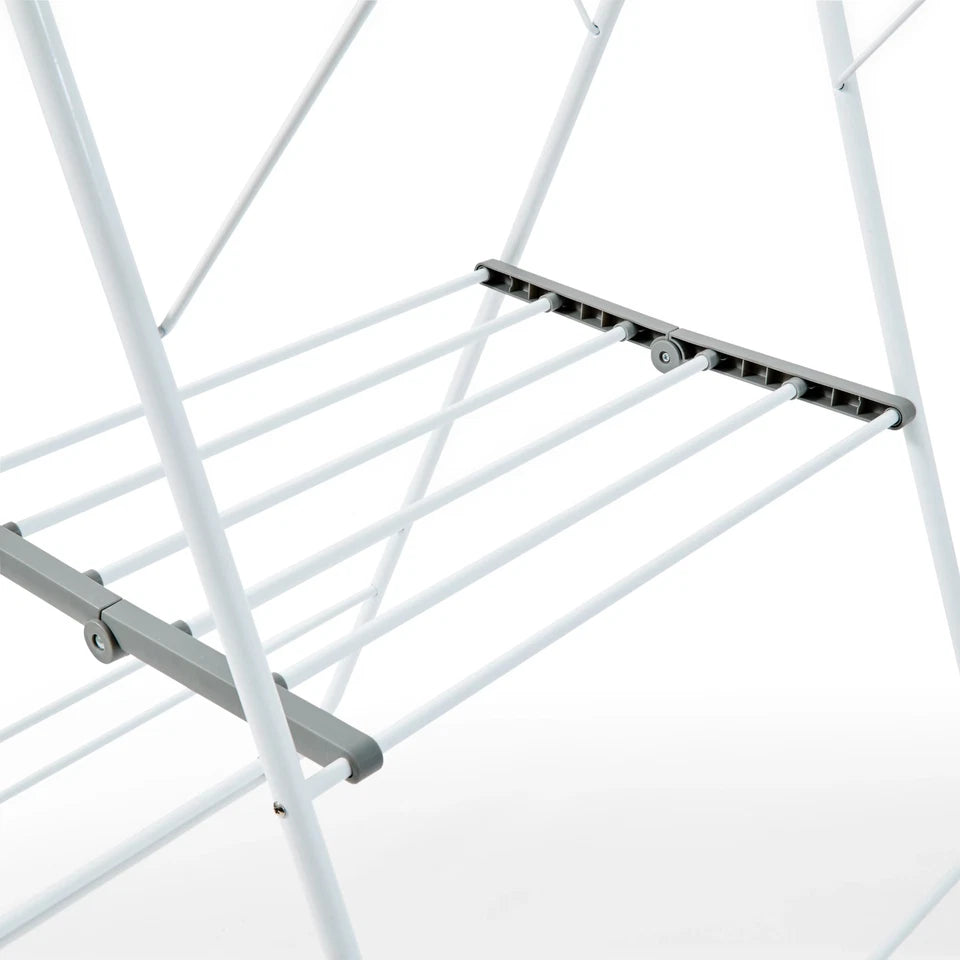 Winged Airer Rack Clothes Drying Foldable Laundry Dryer Stand Indoor-outdoor