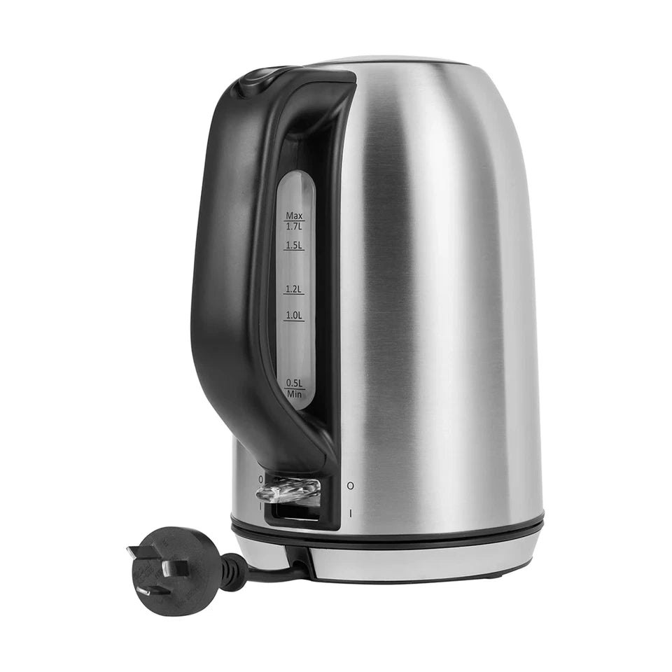 Electric Kettle Stainless Steel 2200W Fast Boil Hot Water Jug 1.7L Tea Kettle AU