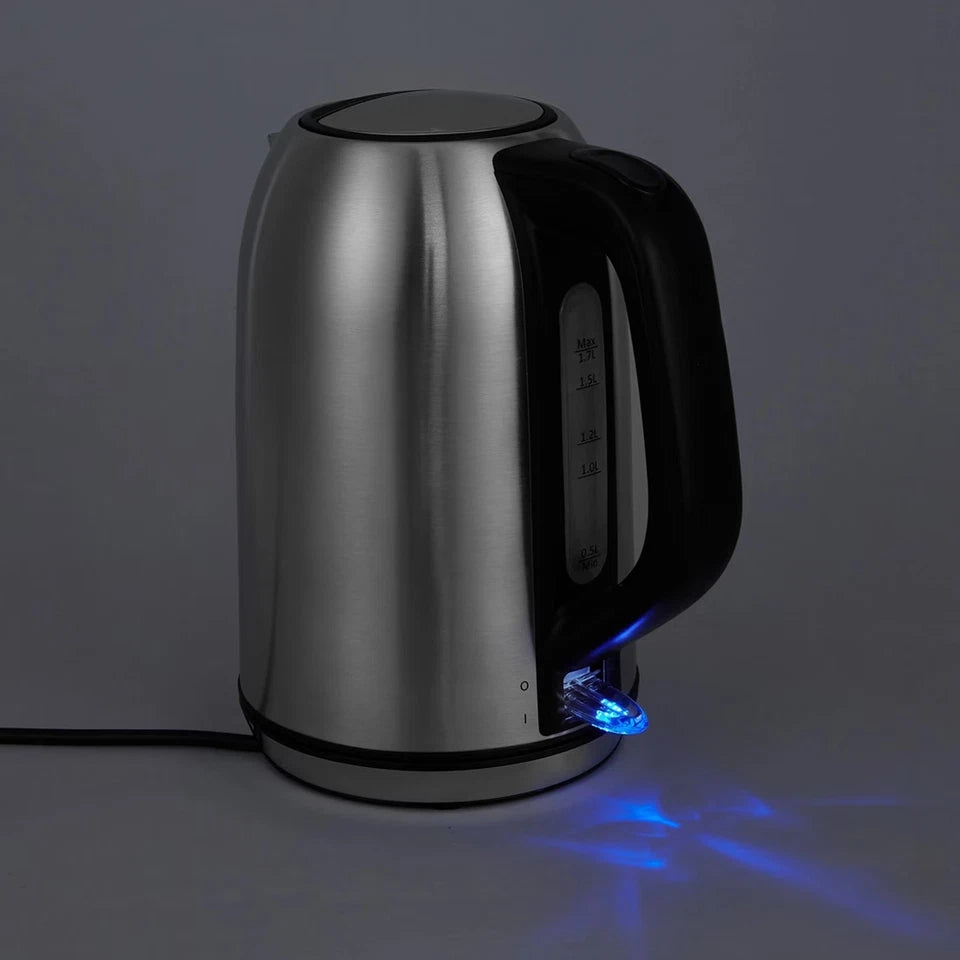 Electric Kettle Stainless Steel 2200W Fast Boil Hot Water Jug 1.7L Tea Kettle AU