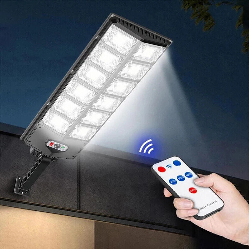 Super Bright 504 LED Solar Outdoor Floodlight Motion Sensor Security Light for Garden Walkway