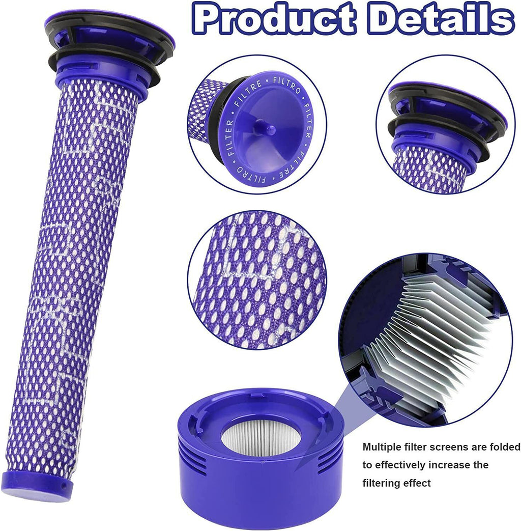 For Dyson V6 V7 V8 Filter Kit Absolute Animal Motorhead Trigger Replacement Hepa