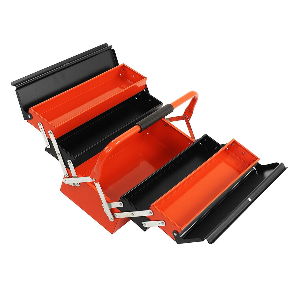 5 Tray Cantilever Storage Tool Box Organiser Drawer Toolbox Metal Mechanic