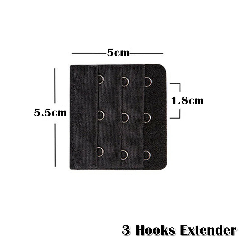 Clip On Bra Extender Extension 2 3 4 Hook Ladies Women Plus Size Maternity Strap