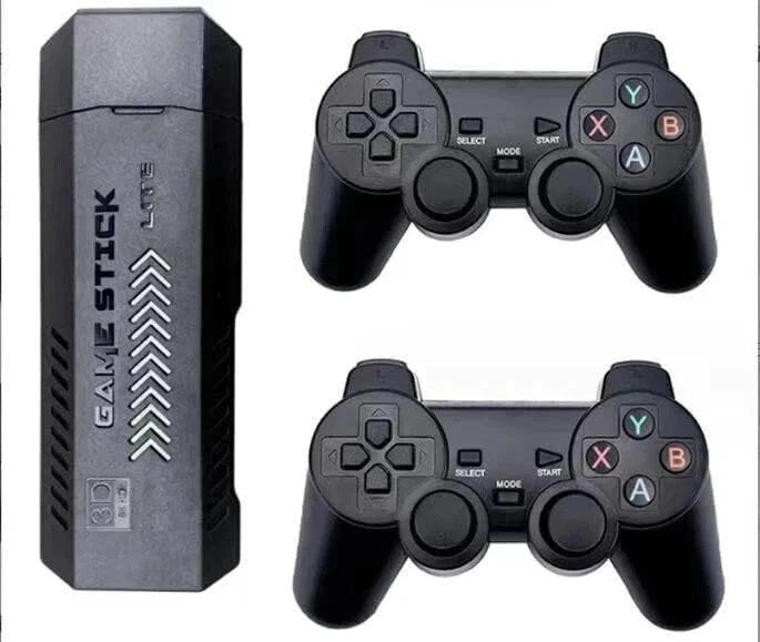 4K HDMI Retro Game Stick Console 23,000+ Games Wireless TV Gaming System 2 Controllers
