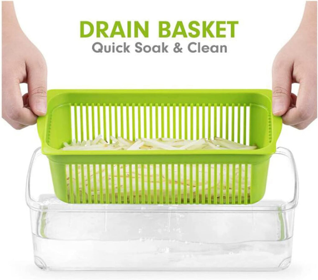 12-in-1 Multifunctional Vegetable Cutter Set - Precision Slicing, Dicing, Spiralizing, Excavating Onion Chopper, Salad Maker Carrot and Garlic With Container, All-in-One Effortless Kitchen Assistant