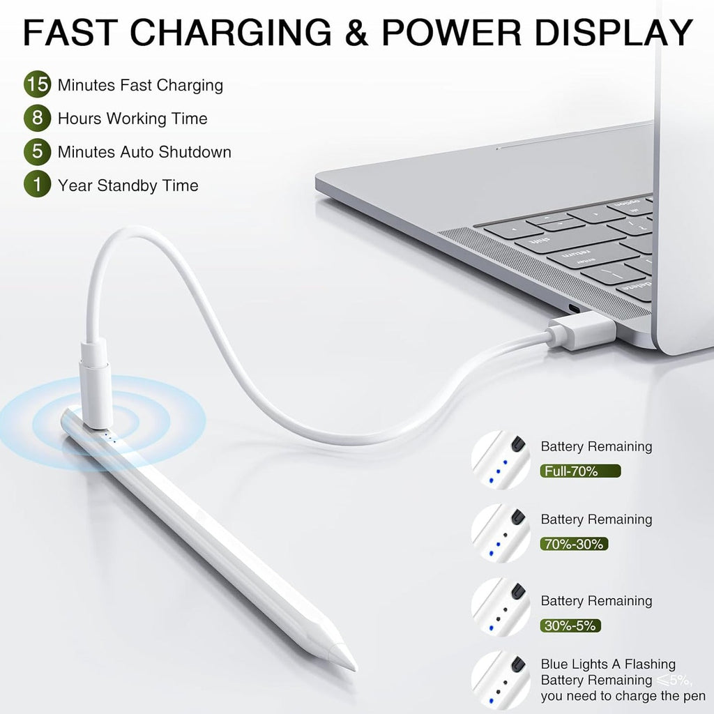 Apple Compatible Pencil 2nd Generation Compatible Stylus Pen with Tilt Sensitivity Palm Rejection For IPad/IPad Air/IPad Pro/IPad Mini (Copy)