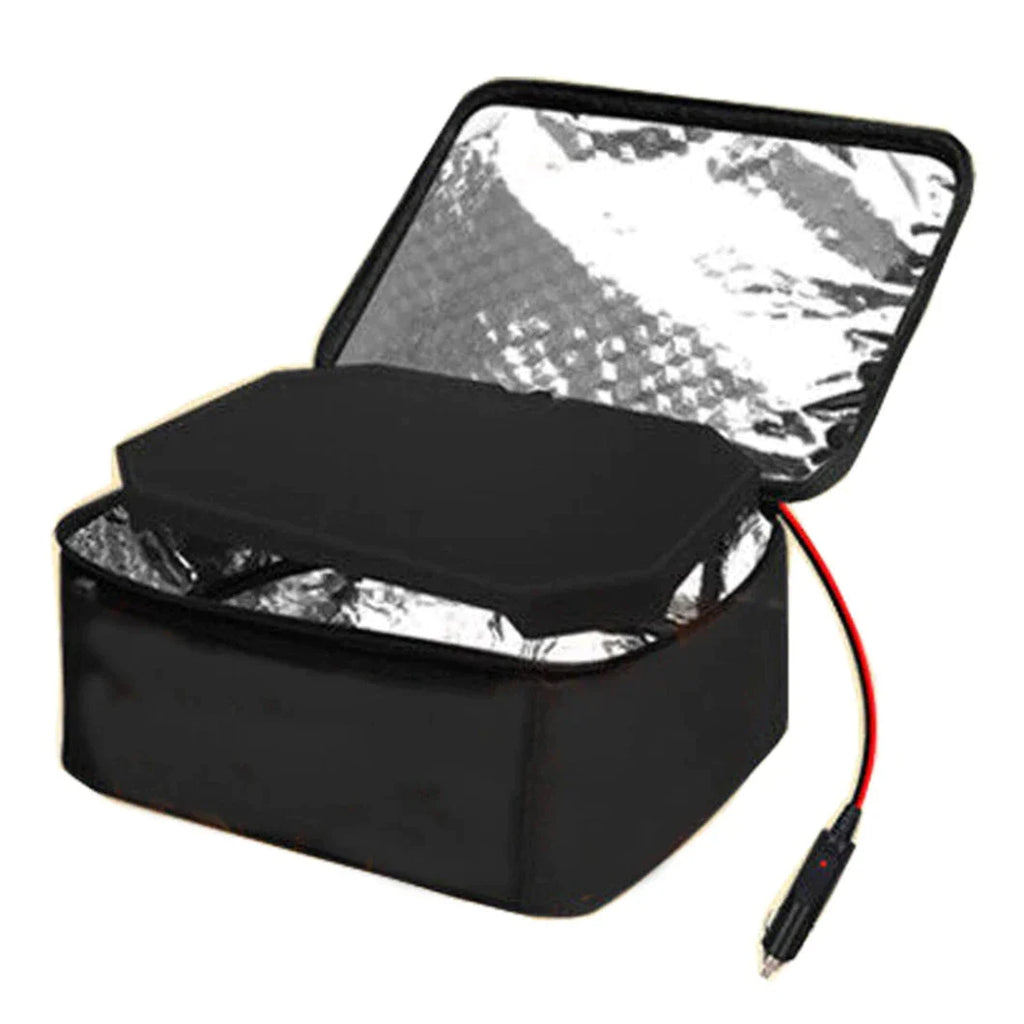 12V Car Electric Heated Lunch Box Portable Food Warmer Mini Microwave Oven Bag