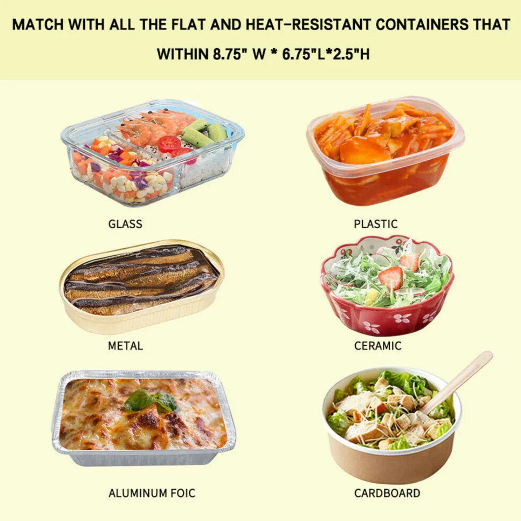 12V Car Electric Heated Lunch Box Portable Food Warmer Mini Microwave Oven Bag