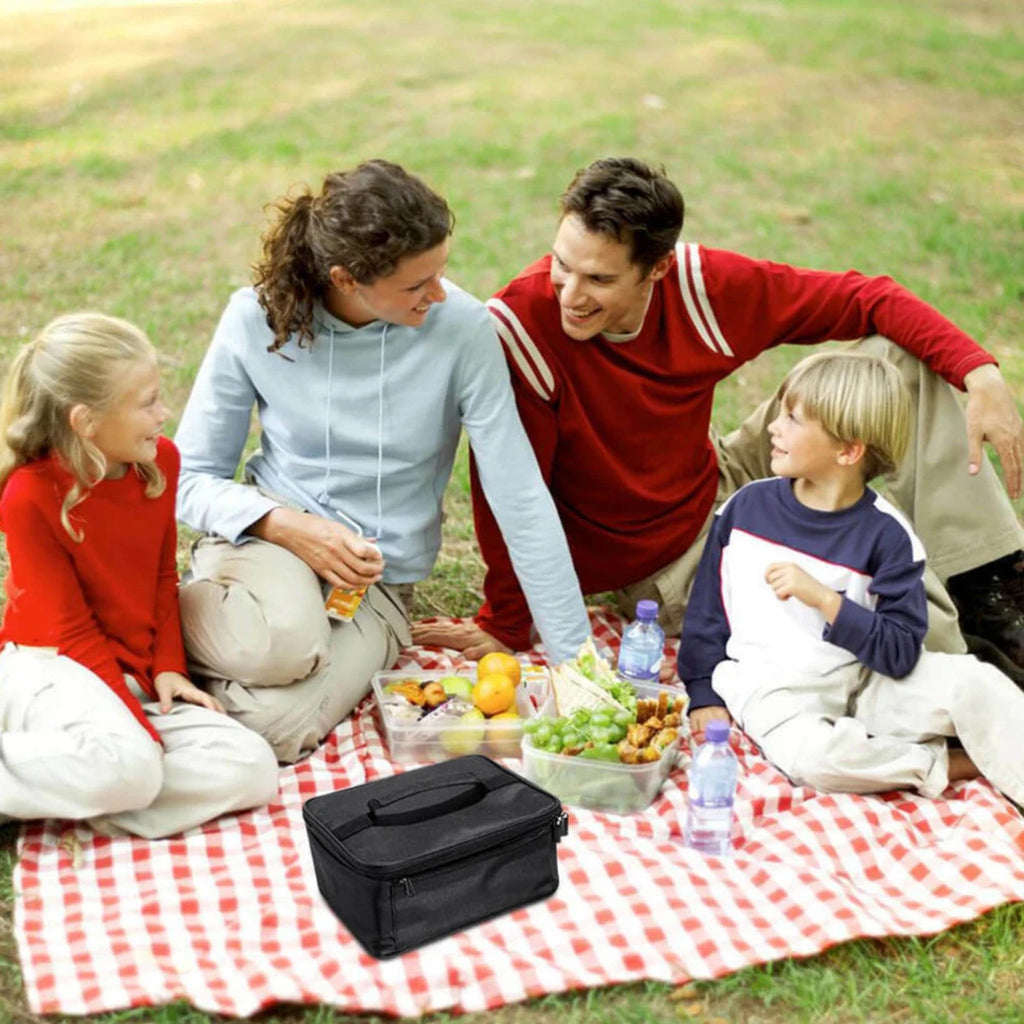 12V Car Electric Heated Lunch Box Portable Food Warmer Mini Microwave Oven Bags
