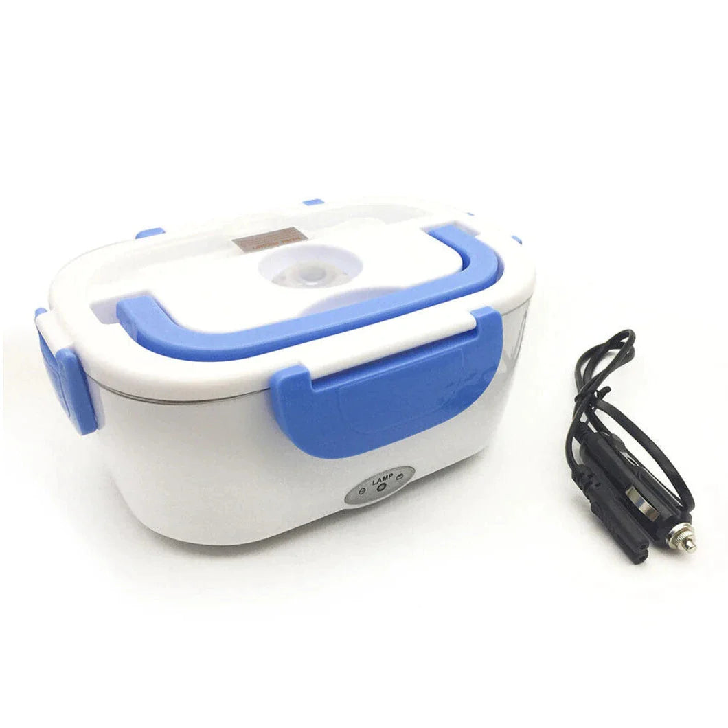 Portable Electric Heated Car Plug Heating Lunch Box Bento Fast Heating Food Warmer with Food Grade Stainless Steel Container 12-24V