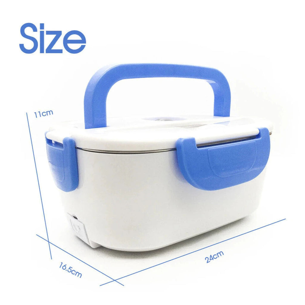Portable Electric Heated Car Plug Heating Lunch Box Bento Fast Heating Food Warmer with Food Grade Stainless Steel Container 12-24V