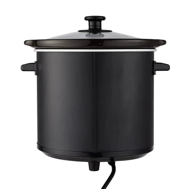 3L Slow Cooker with 2 Heat Settings Keep Warm Function Iron Housing Ceramic Pot
