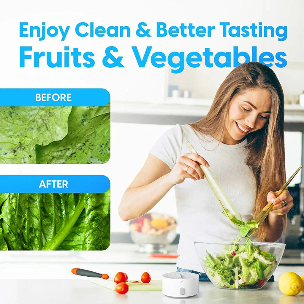 Portable Fruit & Vegetable Washer For Deep-Cleansing Fruit & Vegetable Portable Automatic Washing Machine,  Sterilizer For Fresh, Safe, And Clean Produce In Your Kitchen
