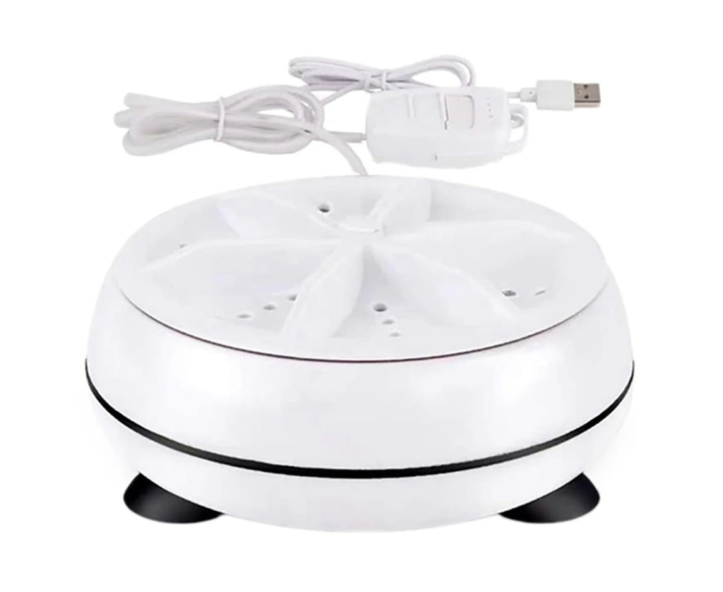 Portable Mini Ultrasonic Automatic Low Noise Washing Machine Turbo Washer With USB Power Efficient Laundry , Perfect Companion For Travel, Camping, & Dorm Living