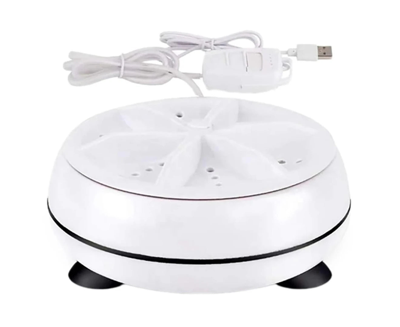 Portable Mini Ultrasonic Automatic Low Noise Washing Machine Turbo Washer With USB Power Efficient Laundry , Perfect Companion For Travel, Camping, & Dorm Living
