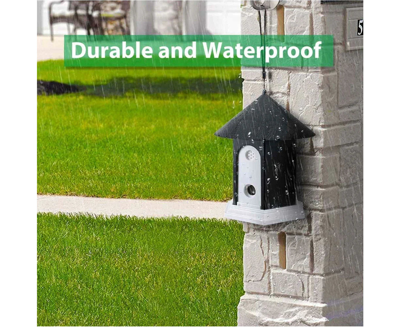 Ultrasonic Waterproof Dog Outdoor Anti Bark Controller Deterrent Training Repeller Device 3 Levels 50ft Adjustable Range For Home & Garden