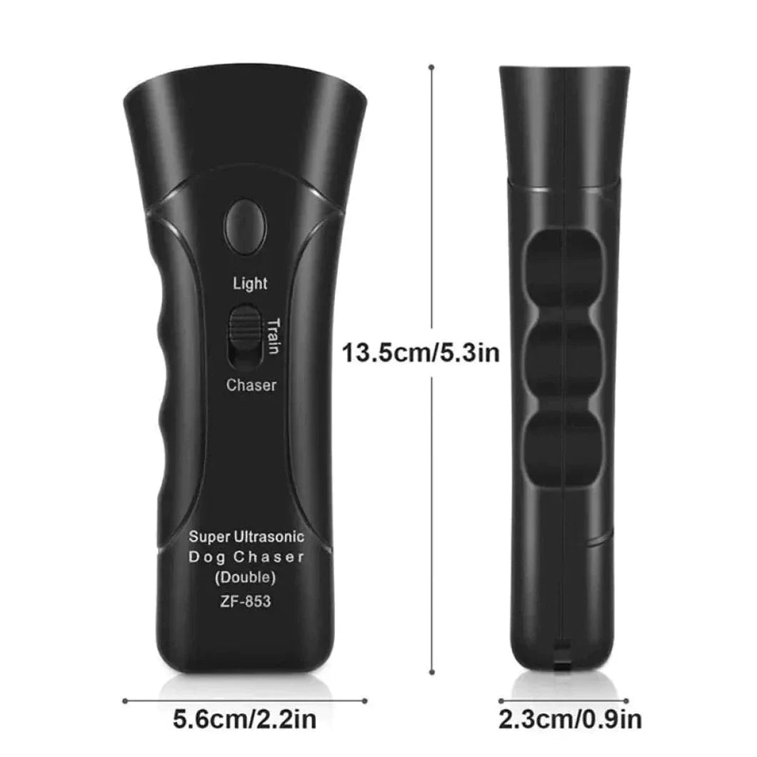 Durable Effective Safe Deterrents Chaser Pet Training Device With LED Flashlight Dog Bark Control Handheld Repeller Device