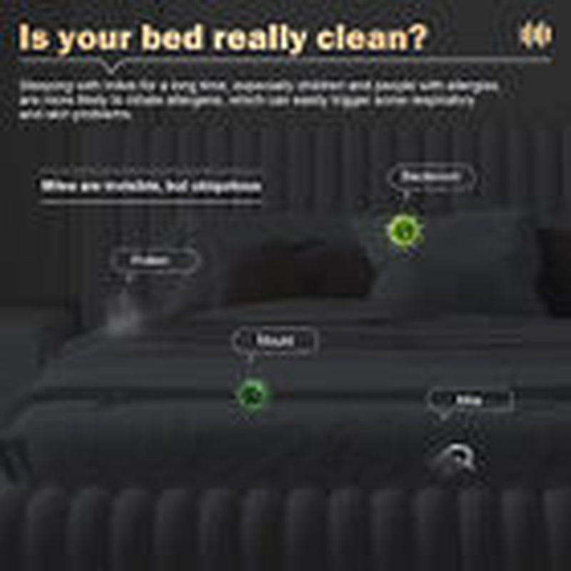 Cordless Dust Mite Remover Vacuum UV Cleaner 10000Kpa Home Bed Sofa Mattress Kit