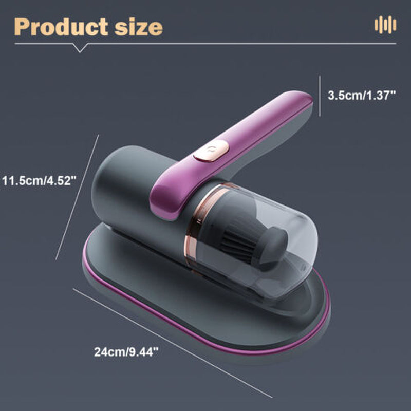 Cordless Dust Mite Remover Vacuum UV Cleaner 10000Kpa Home Bed Sofa Mattress Kit