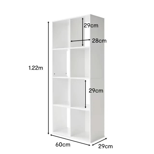 8 Cube Storage Shelf Display Cabinet Cupboard Bookshelf Unit Toy Book Organizer