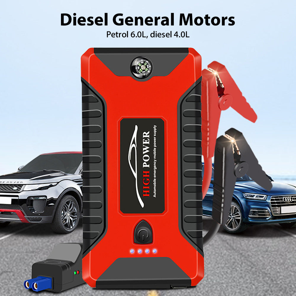 99900Mah 12V Car Jump Starter Pack Booster Charger Battery Power Bank Portable