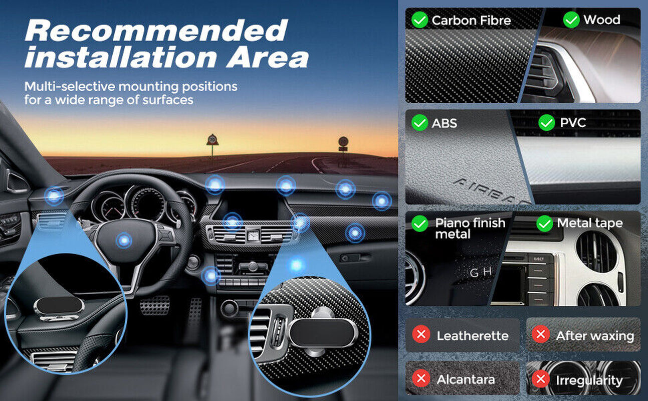 Magnetic Multi Scene Use Car Phone Holder Mount Dashboard Stand Universal for Iphone Samsung GPS