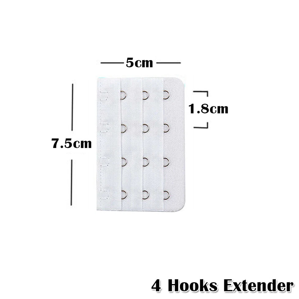 Clip On Bra Extender Extension 2 3 4 Hook Ladies Women Plus Size Maternity Strap