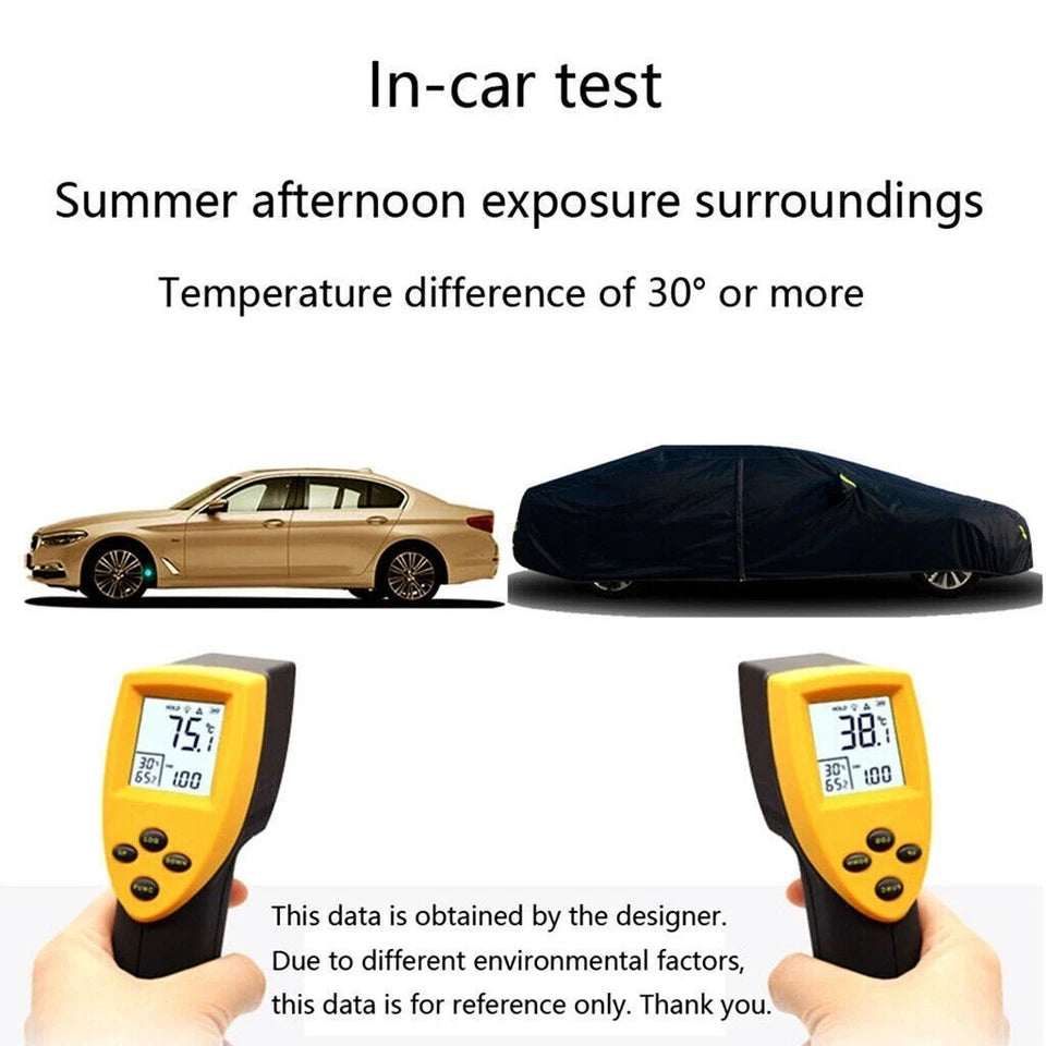 Heavy Duty Waterproof Car Cover Rain Snow UV Full Protection Outdoor Universal