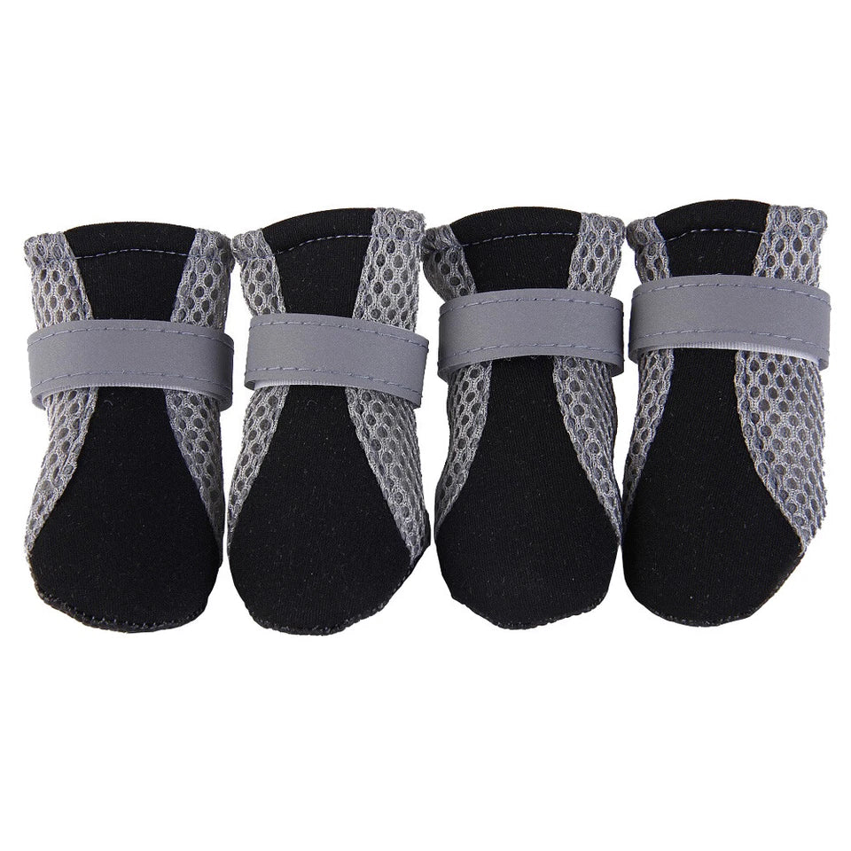 4Pcs Anti Slip Waterproof Protective Dog Shoes Rain Boots Pet Socks Booties New