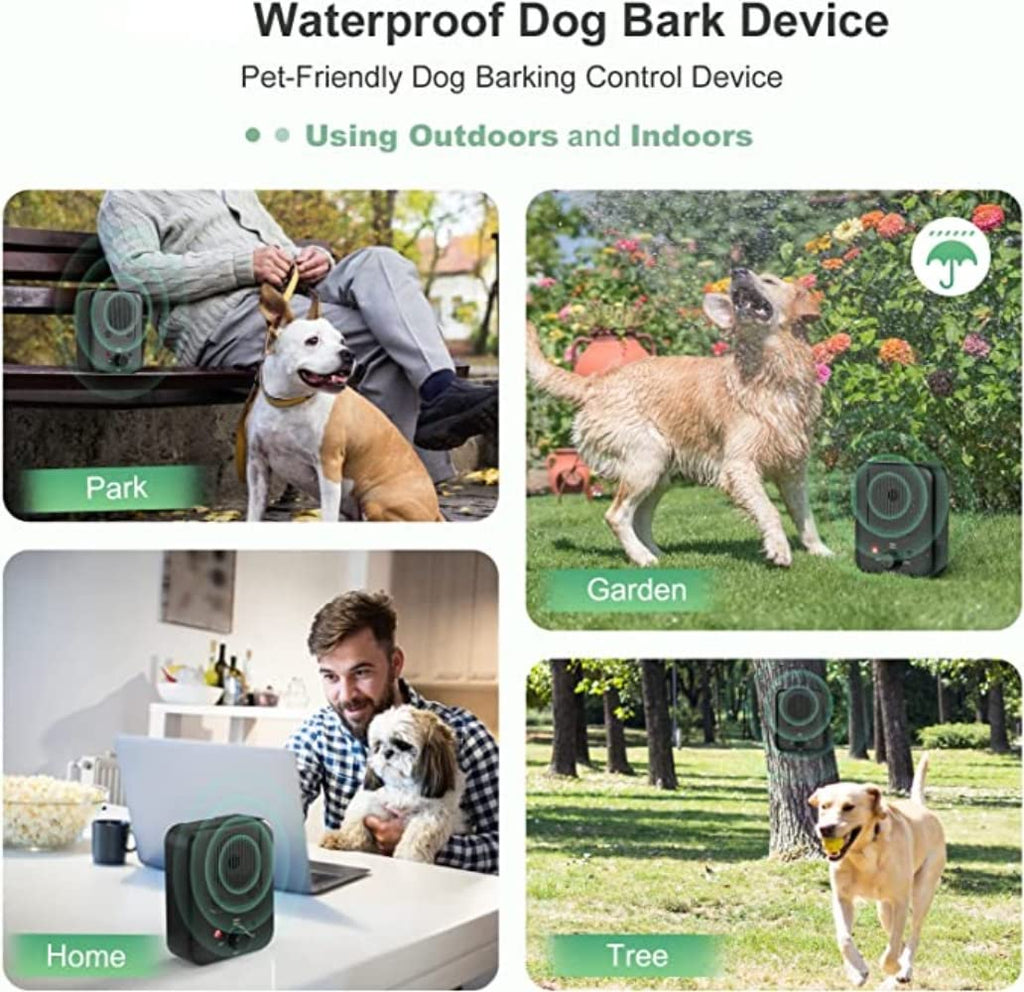 USB Rechargeable Dog Bark Stopper Ultrasonic Anti-Barking Device With 3 Levels Sonic Bark Deterrents 15-30ft Working Distance - Smart Pet Training & Repellent Bark Control Tool
