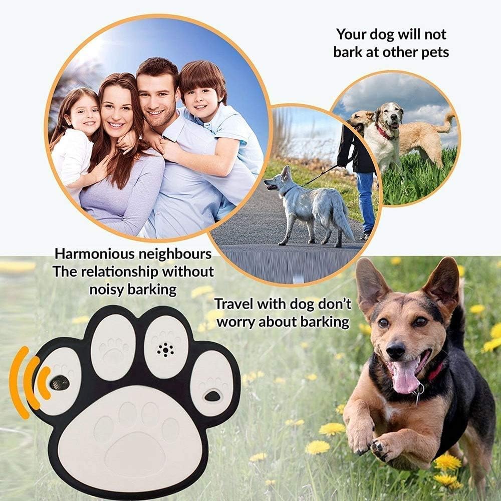 Ultrasonic Stronger Anti-Dog Barking Deterrent Repeller Device Training Dogs Not to Bark Up To 50ft Away 3 Different Adjustable Level Safe For Dogs